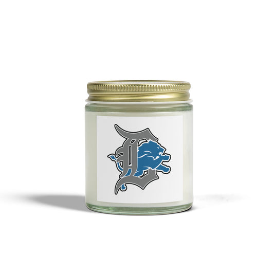 Detroit Lions Scented Candle - 4oz & 9oz Coconut Apricot Wax