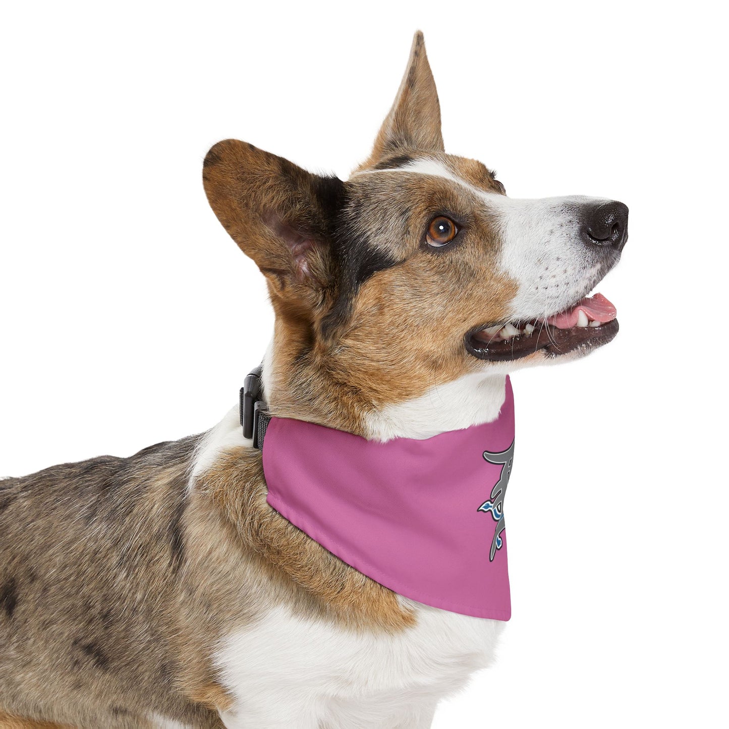 Stylish Pet Bandana Collar - Pink with Unique Design for Dogs