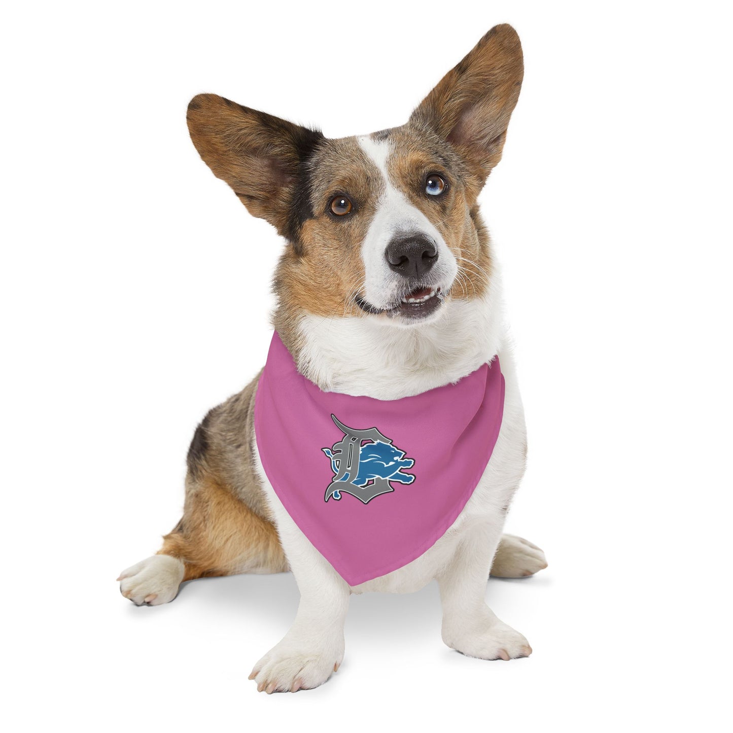 Stylish Pet Bandana Collar - Pink with Unique Design for Dogs