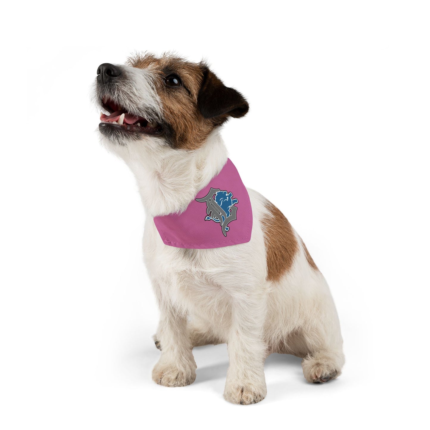 Stylish Pet Bandana Collar - Pink with Unique Design for Dogs