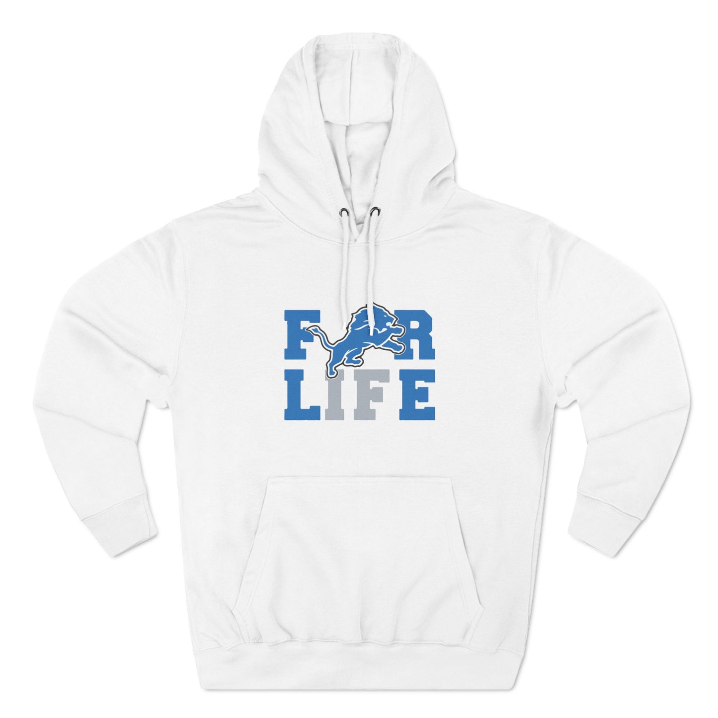 Detroit Lions Fleece Hoodie - For Life, Cozy Sports Apparel