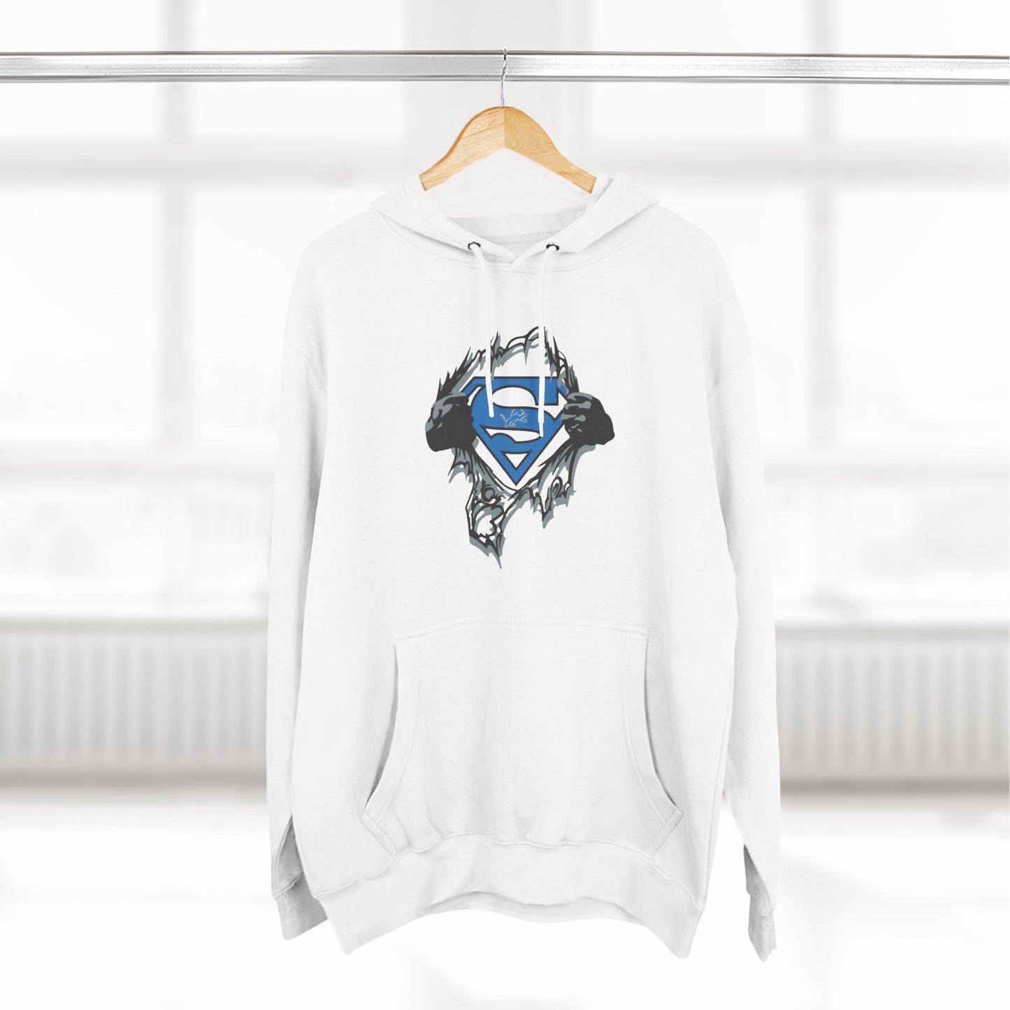 Superhero Fleece Hoodie - Three-Panel Graphic Design for Fans