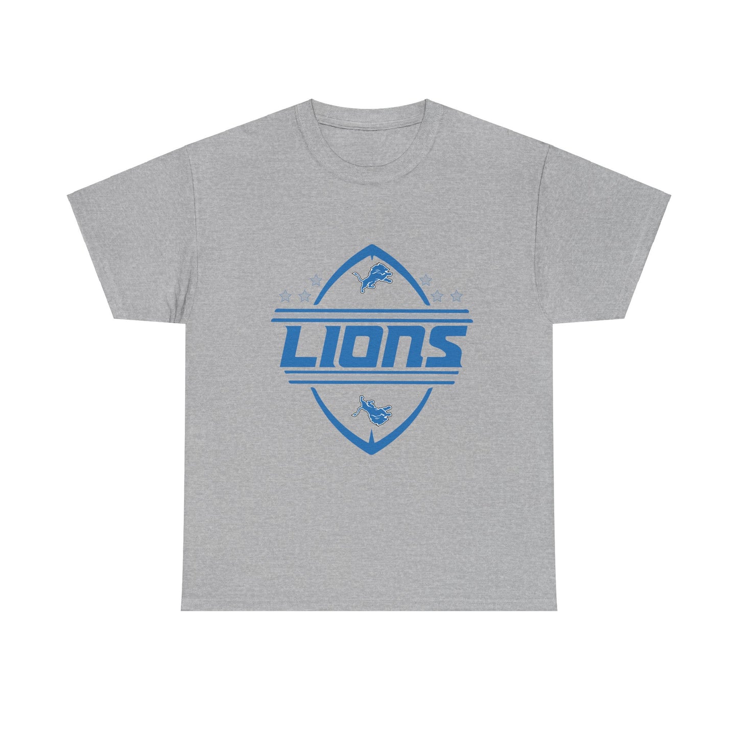 Lions Unisex Heavy Cotton Tee - Comfortable Sportswear for Game Day