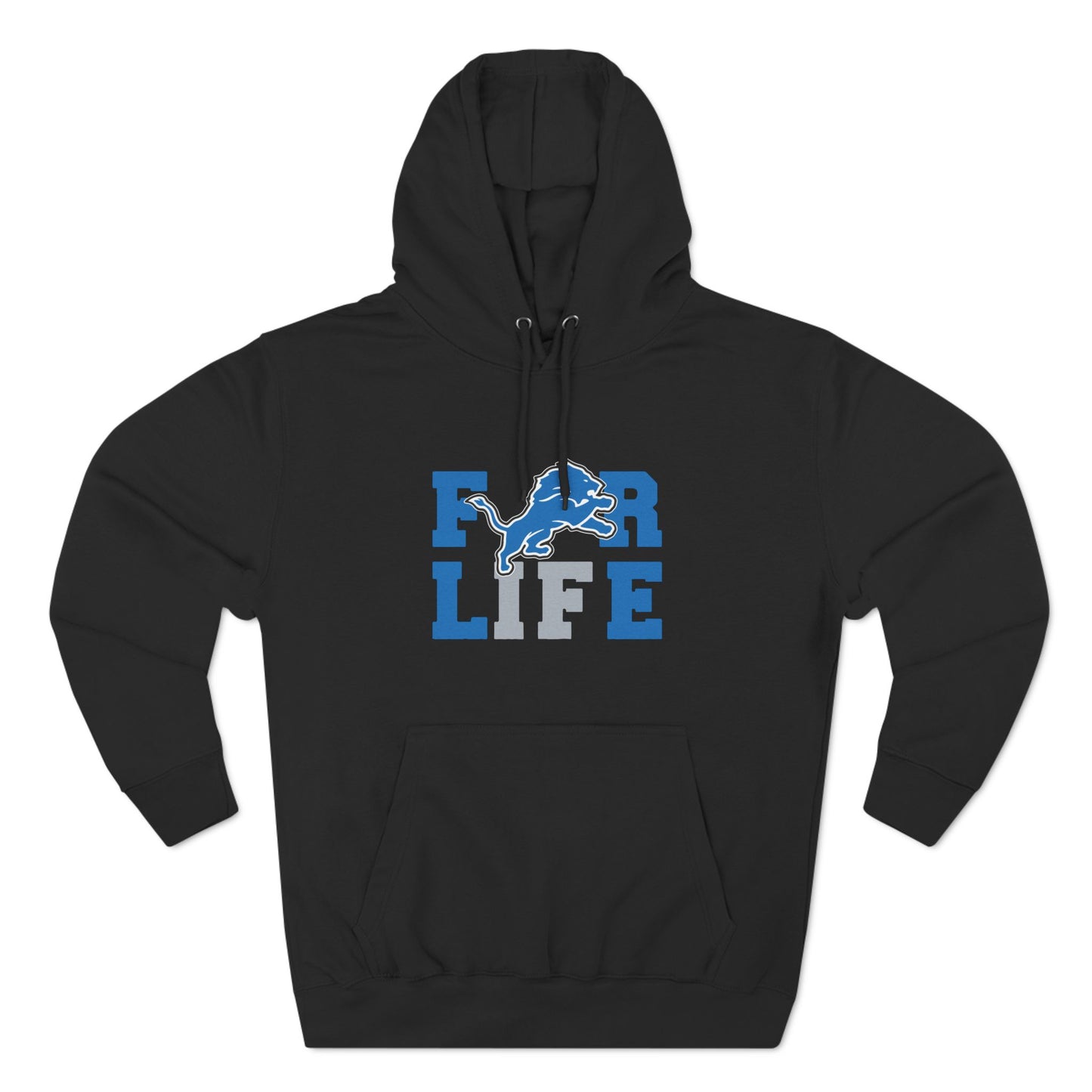 Detroit Lions Fleece Hoodie - For Life, Cozy Sports Apparel