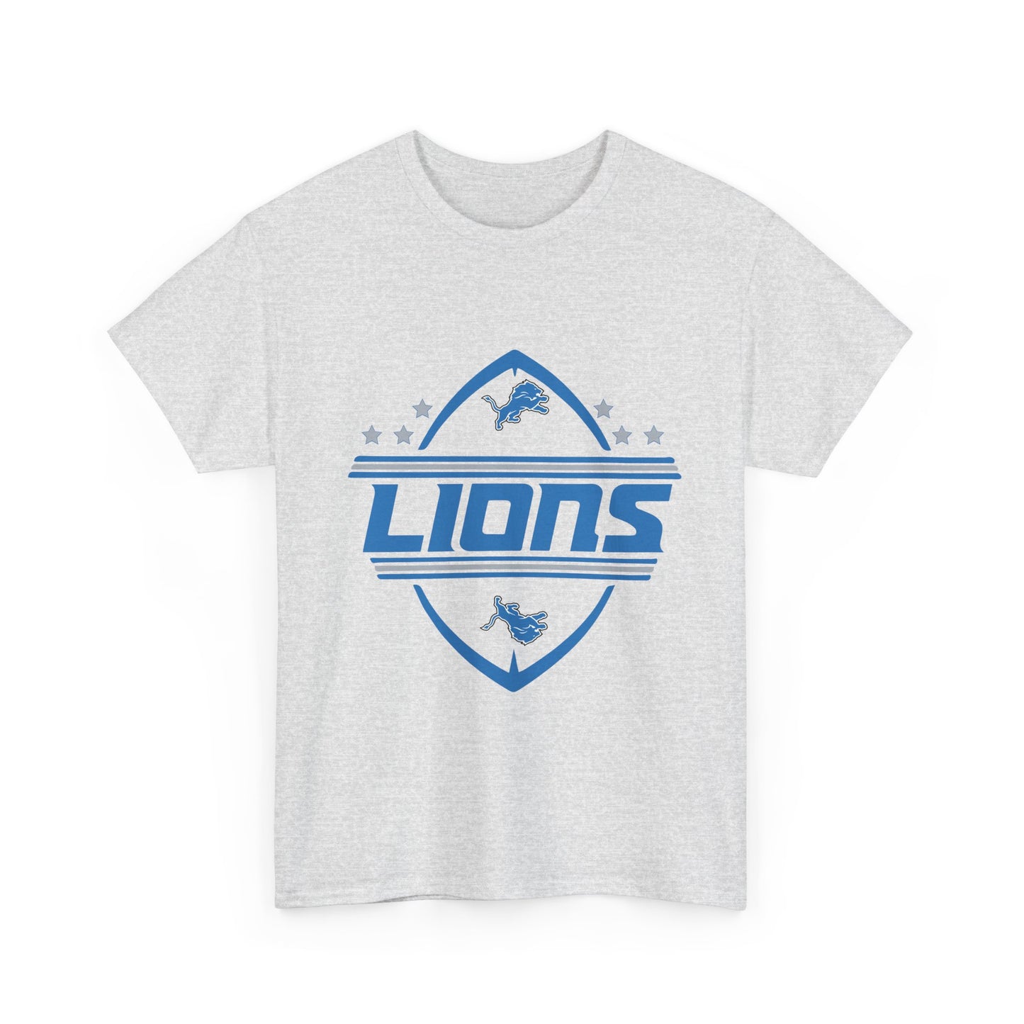 Lions Unisex Heavy Cotton Tee - Comfortable Sportswear for Game Day