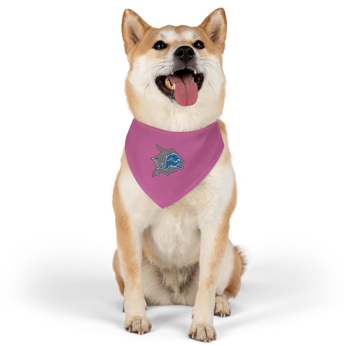 Stylish Pet Bandana Collar - Pink with Unique Design for Dogs