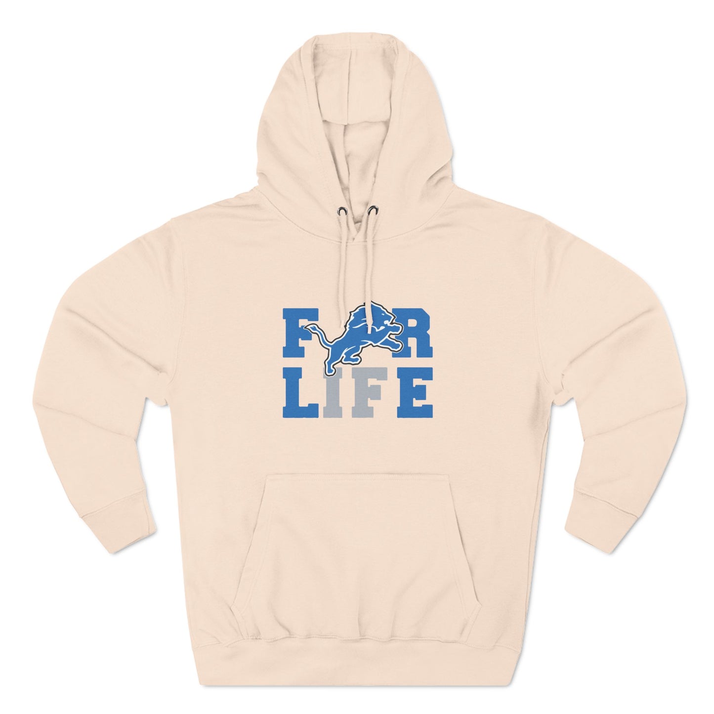 Detroit Lions Fleece Hoodie - For Life, Cozy Sports Apparel