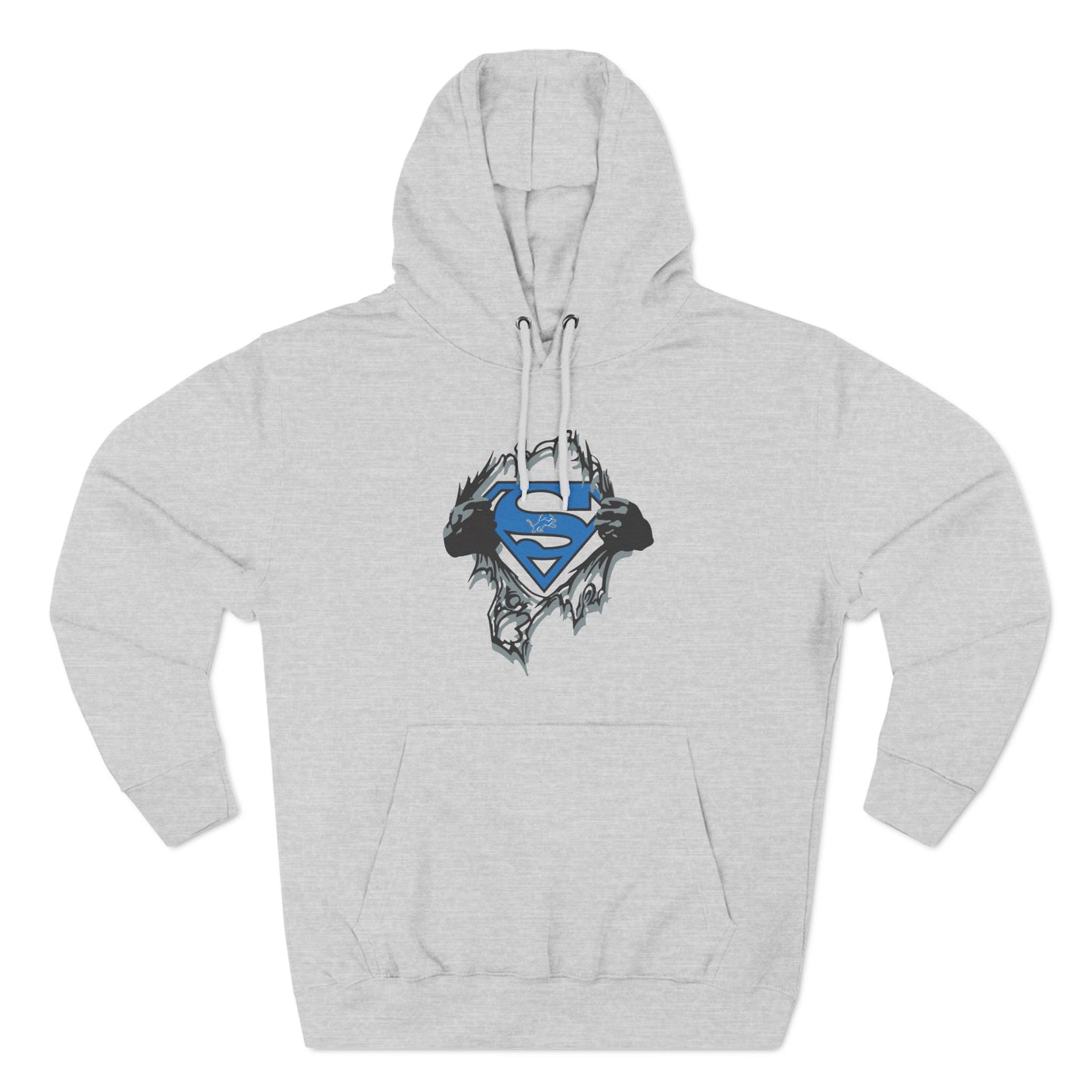 Superhero Fleece Hoodie - Three-Panel Graphic Design for Fans