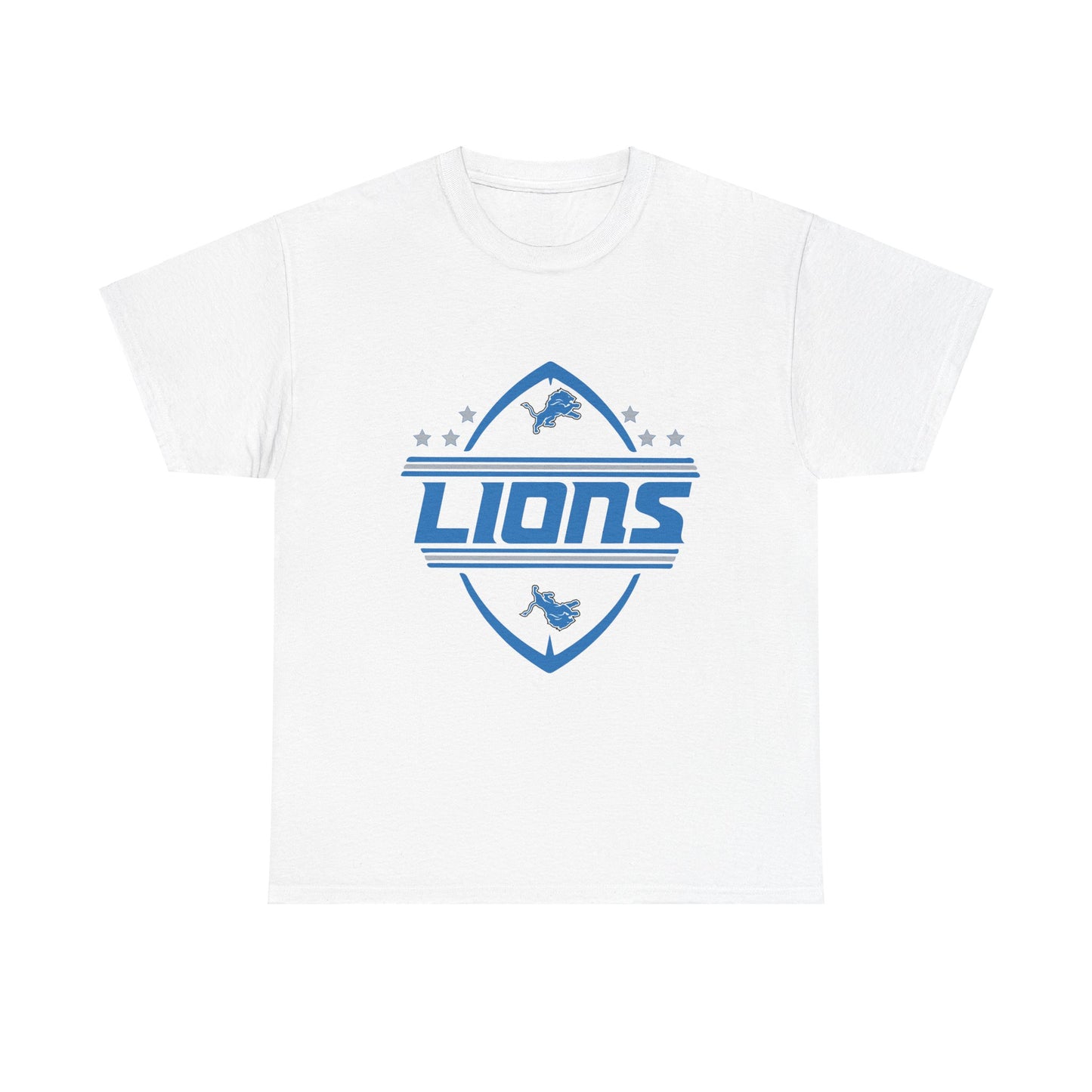 Lions Unisex Heavy Cotton Tee - Comfortable Sportswear for Game Day