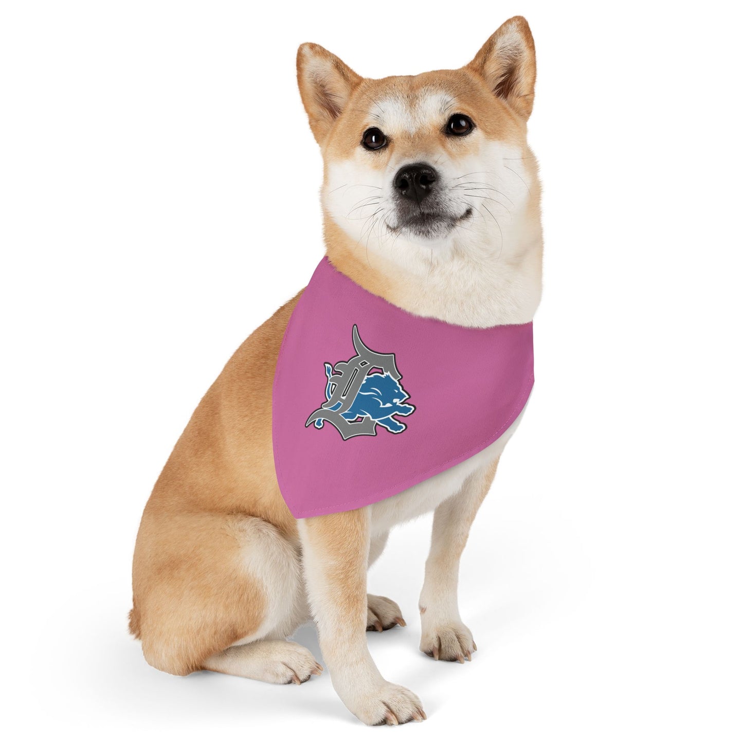 Stylish Pet Bandana Collar - Pink with Unique Design for Dogs