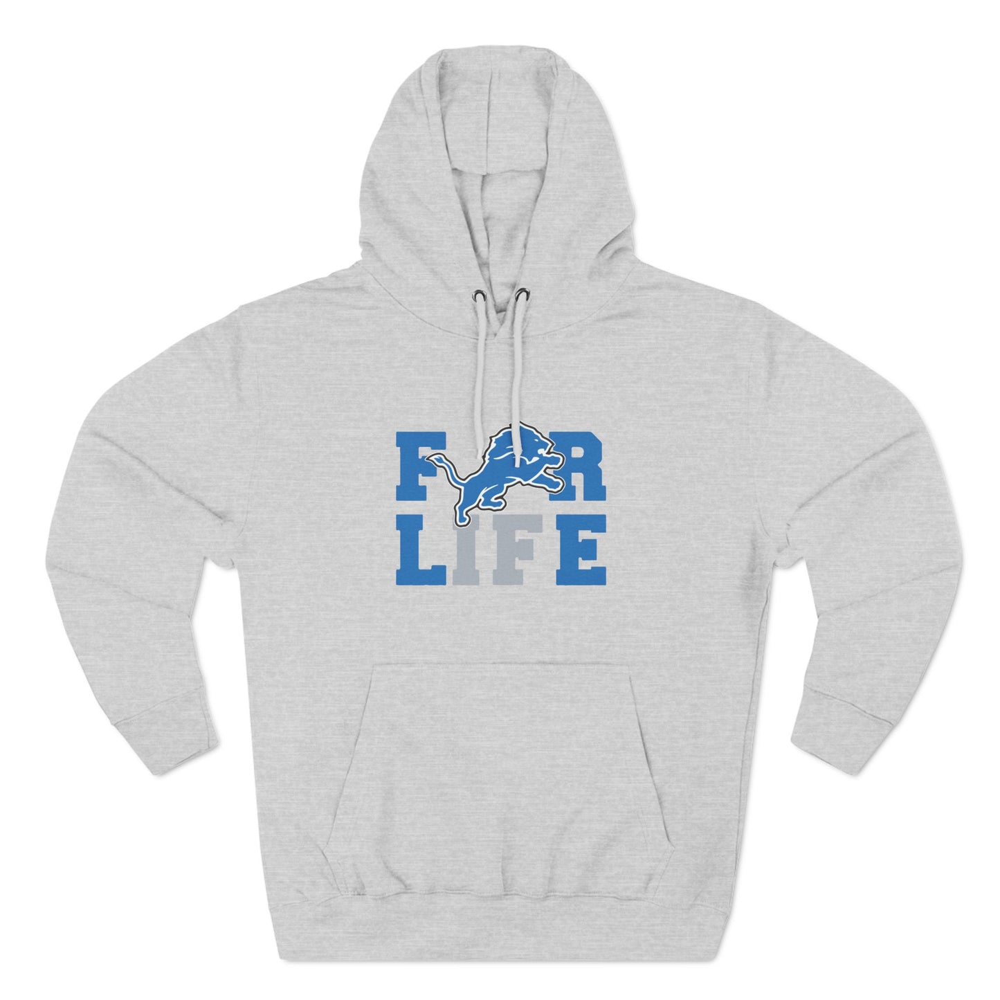 Detroit Lions Fleece Hoodie - For Life, Cozy Sports Apparel