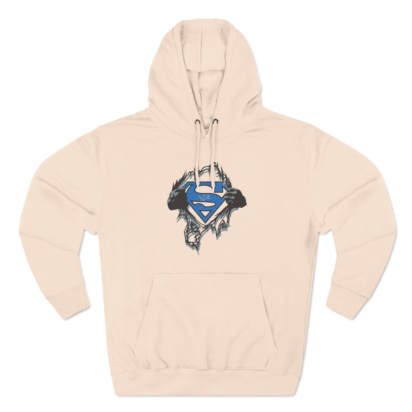 Superhero Fleece Hoodie - Three-Panel Graphic Design for Fans