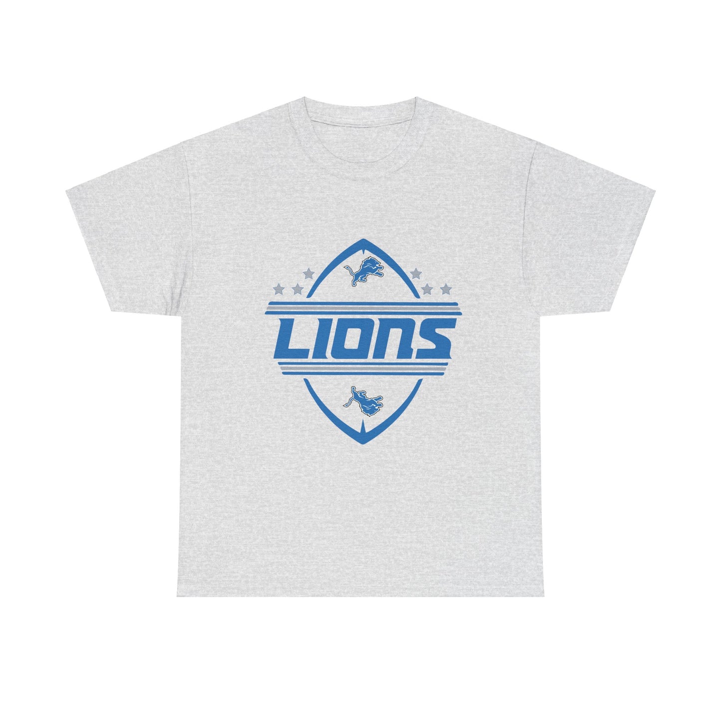 Lions Unisex Heavy Cotton Tee - Comfortable Sportswear for Game Day