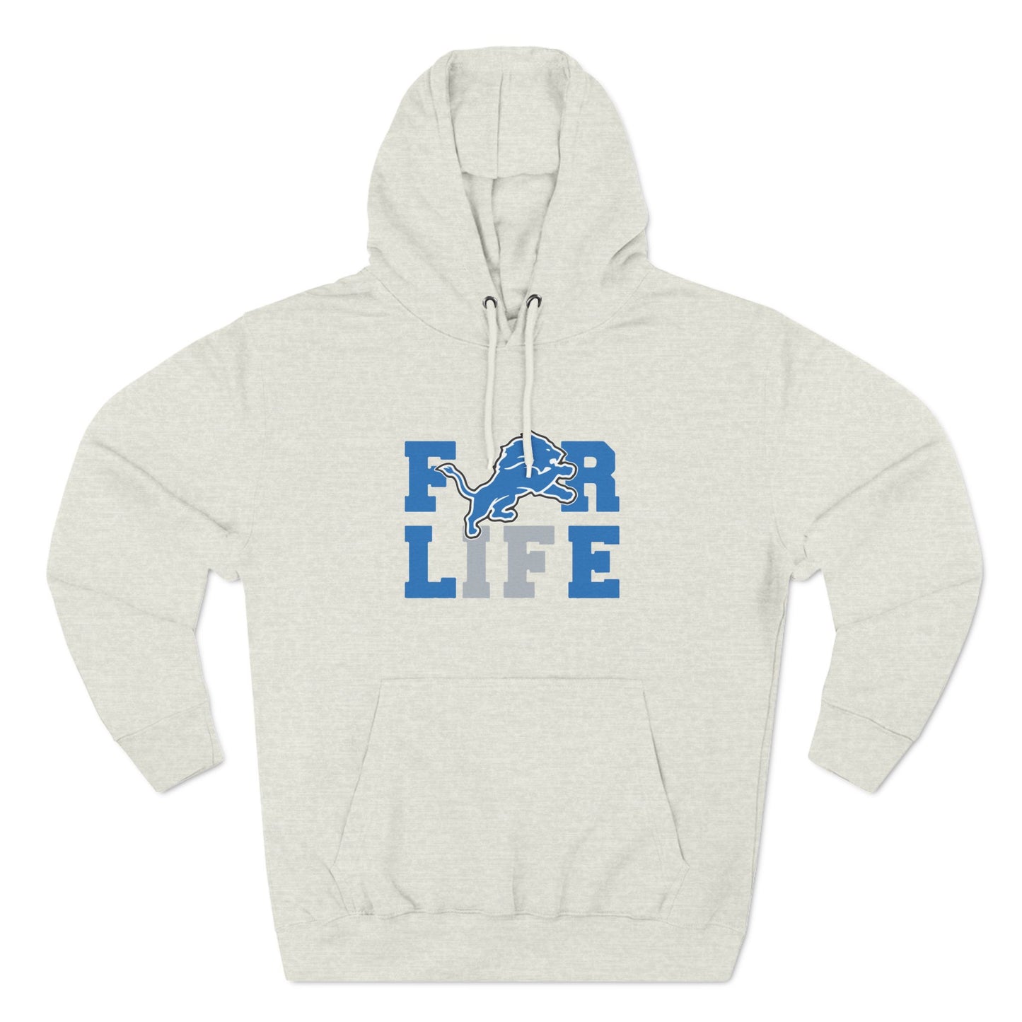 Detroit Lions Fleece Hoodie - For Life, Cozy Sports Apparel